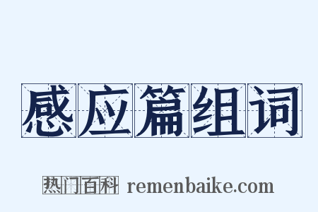 感应篇组词是什么意思的图片